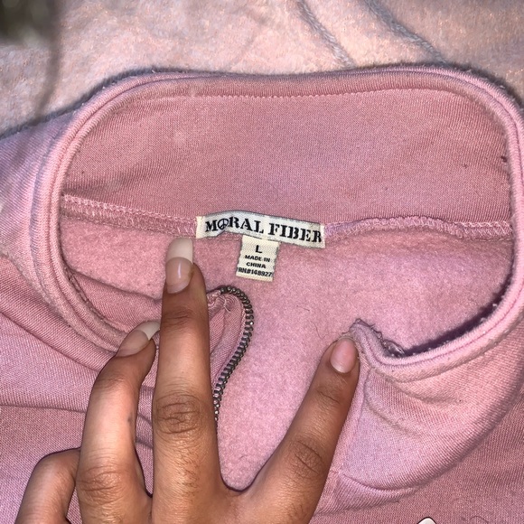 Soft Pink Sweatsuit Jumper Set with Shorts - Picture 5 of 6